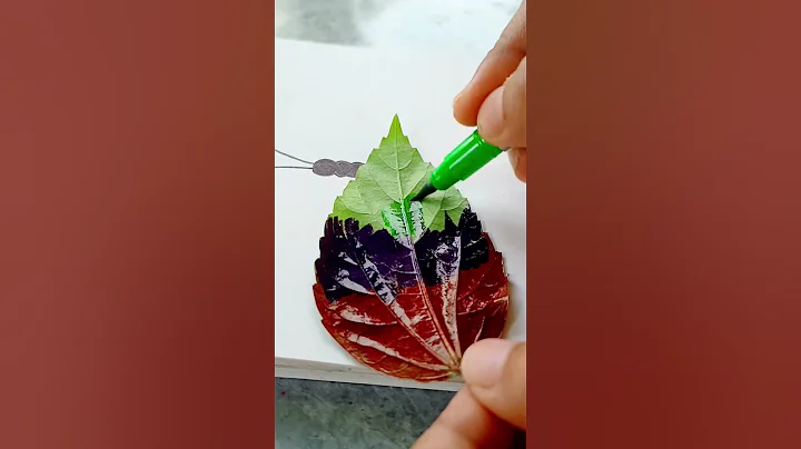 Butterfly  🦋 leaf 🍀 art 🎨 easy leaf art 🦋 for beginners ♥️#shorts #leafart #butterfly  @pen.pencils