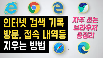 인터넷 접속내역 검색기록 삭제하는 방법 인터넷 사용 방문흔적 클릭흔적 다운로드 목록 삭제하기 크롬기록삭제 익스플로러 접속내역 엣지방문흔적 등