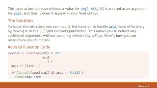 How to Properly Handle Multiple Function Arguments in R: A Clear Guide