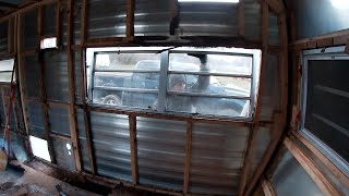 Vintage Camper Part 3, Replacing Rotten Wall Studs