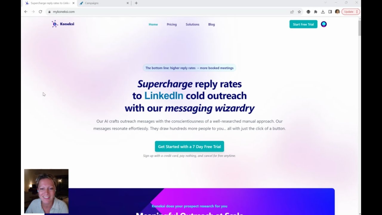 Koneksi & Expandi Demo - how to generate messages with Koneksi and send them with Expandi