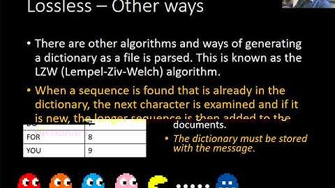 A-Level 1.3 - OCR Computer Science -  Encryption, Lossy, Lossless, Hashing, Dictionary Coding