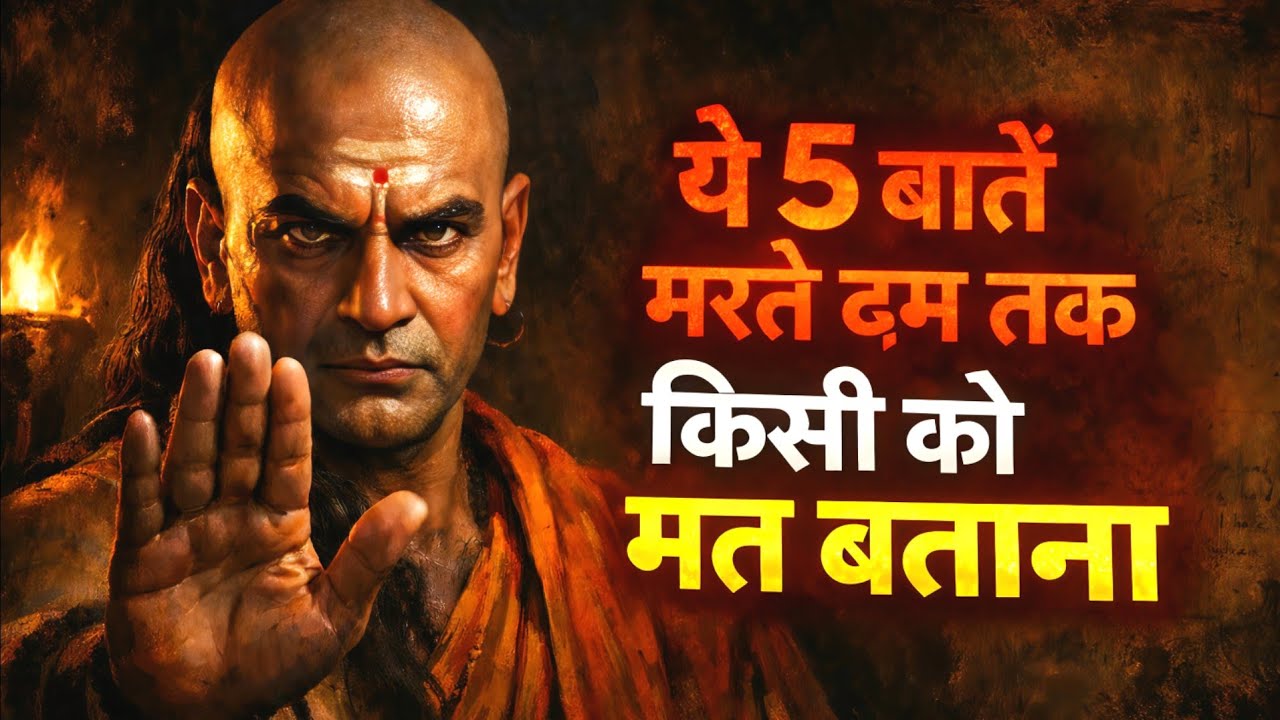 ये 5 बातें मरते दम तक किसी को मत बताना। Chanakya Niti | Sankalp Gatha 