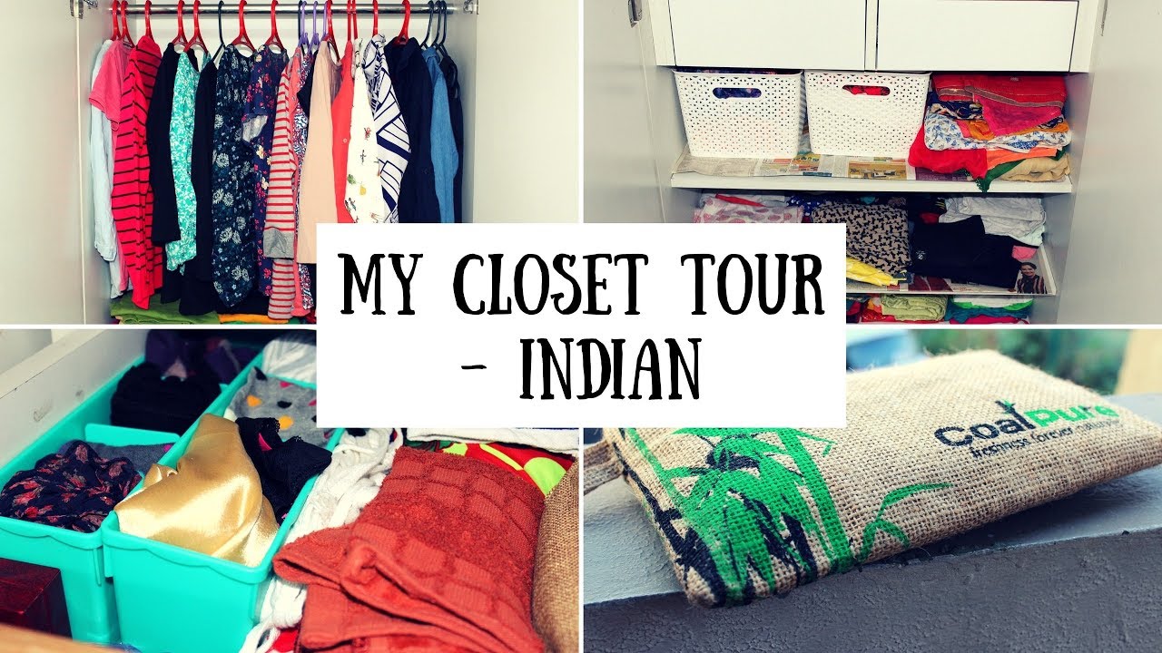 Indian Closet Tour Small Indian Closet Organization + Giveaway