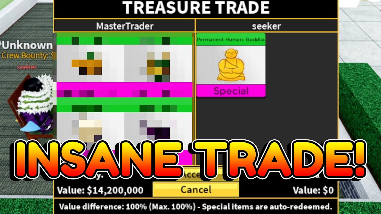 I got PERMANENT BUDDHA by doing these TRADES in Blox Fruits! 👊😱 