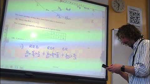 S1 OCR Probability Summer 2011 q5