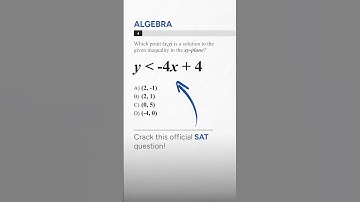 SAT Math Algebra Question: Can You Solve This Inequality? #satprep #satmath #shorts
