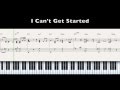"I can’t get started" Jazz piano