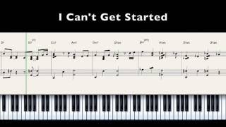 "I can’t get started" Jazz piano chords