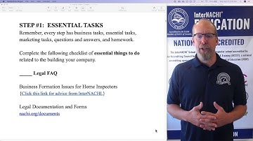 Legal Formation of a Home Inspection Business: Step #1 of Master Class for Home Inspectors