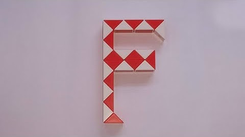 Make a Alphabet F with Snake Cube
