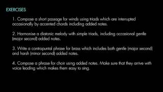 Modern Harmony - Lesson 3 Added Notes Exercises