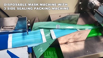 3-Ply Face Mask Machine with 3 Side Sealing Packing Machine