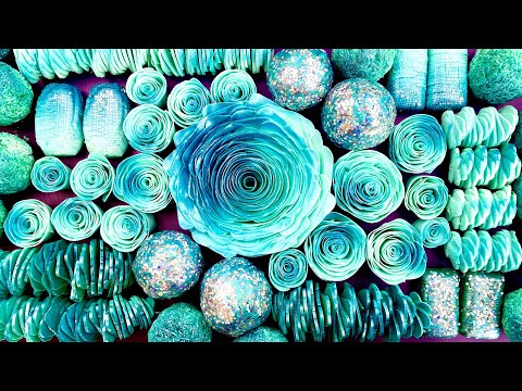 Clay cracking 🧼 Crushing soap roses and soap balls 💎 Carving ASMR ! Relaxing Sounds !