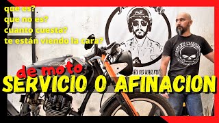 AFINACION de (moto) Como se Hace??? cada cuando? cuanto cuesta? como se si esta bien hecha?