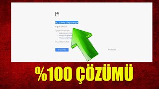 BU SİTEYE ULAŞILAMIYOR HATASI (%100 ÇÖZÜMÜ )!!! Resimi