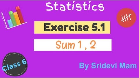 6th maths tamil Term 1 Chapter 5 ( Statistics ) Exercise 5.1 Sum 1 , 2 TN samacheer class 6 maths