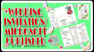 HOW TO MAKE SIMPLE WEDDING INVITATION USING MICROSOFT PUBLISHER/MINT GREEN...