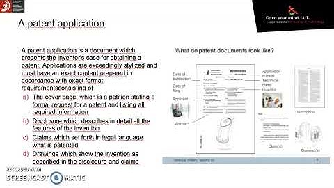 Short intro to patents