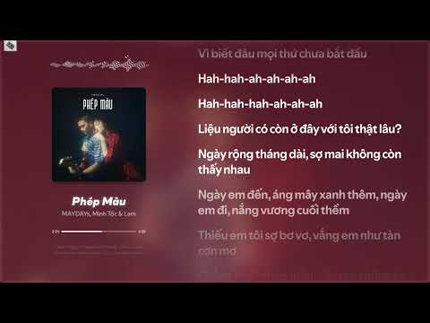 MAYDAYs Minh Tốc Lam Phép Màu Lyrics