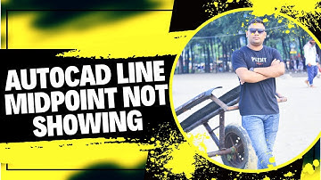 AutoCAD Line Midpoint Not Showing Bangla