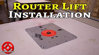 How to Install a Router Lift in a Table Saw Extension | JessEm RoutRLift II