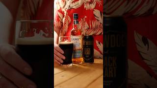 Ерш темное пиво+виски #cocktail #drink #рецепт