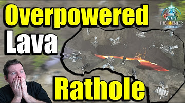 Overpowered Lava Rathole Center | To Be The Best You Got To Live Like a Rat in Ark Survival Ascended