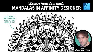 Make Zentangle Mandalas in Affinity Designer | Affinity Mandala Tutorial
