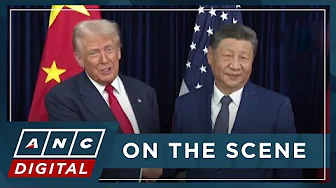 MOMENT: Trump and Xi shake hands before sitting down for meeting in South Korea | ANC
