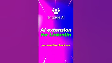 Engage AI is a new LinkedIn extension that uses artificial intelligence #changinglives #aitools