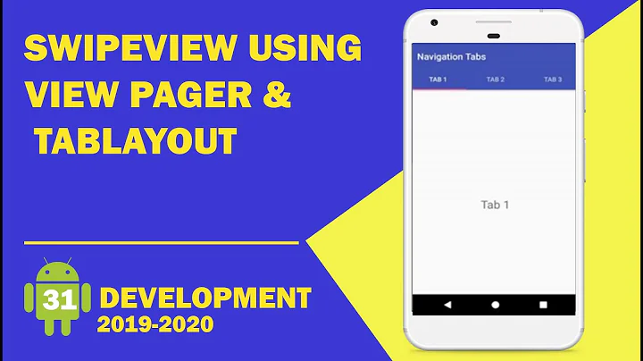 Android tutorial  - 44 -  How Create Swipe View | Sliding Tabs using View Pager ( ViewPager )