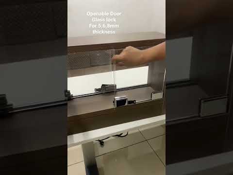 Glass cabinet lock