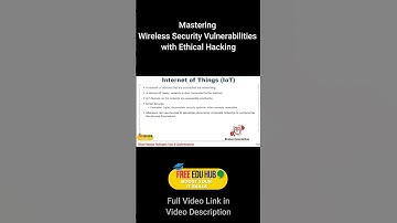 Mastering Wireless Security Vulnerabilities with Ethical Hacking #freeeducation #shorts