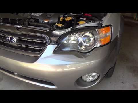 How to Remove & Install Low Beam Headlight Bulbs - 2005 Subaru Outback