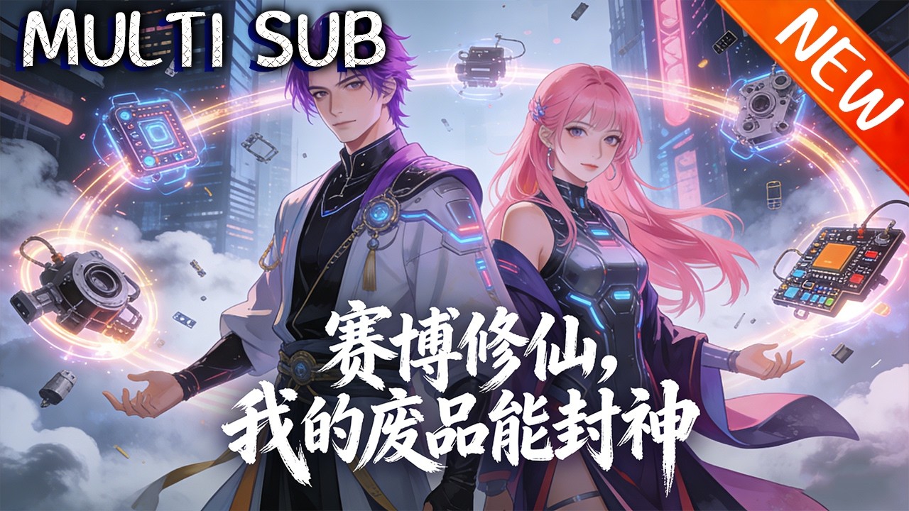 💥【新番上线】《赛博修仙，我的废品能封神》地球生林凡穿越赛博修仙时代，绑垃圾合成系统，3年逆袭封神，揭阴谋、抗强敌，终携女神苏清雪回归平凡。#斗破动漫 #逆袭 #战斗 #動漫