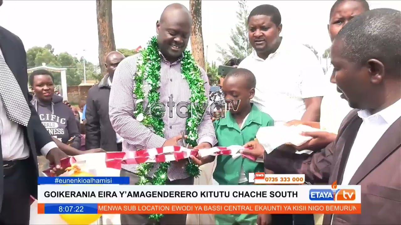 MP Anthony Kibagendi commissions   Matieko Community Water Project in Bogusero Ward