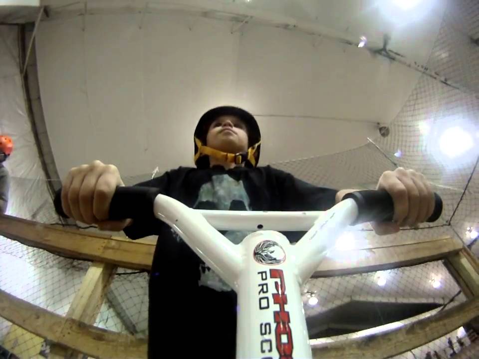 John Riding scooter Incline club YouTube