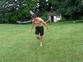 Tim flipping in the backyard