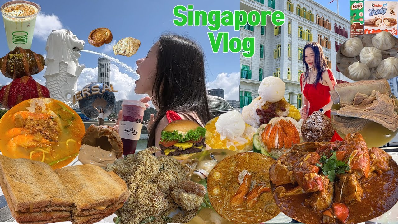 싱가포르 여행 브이로그) 위장 꽉꽉 채운 싱가포르여행 3박 5일💚 (송파바쿠테, 바샤커피, 야쿤카야토스트, 칠리크랩, 새우국수, 락사, 딤섬, 가든스바이더베이, 마리나베이샌즈)