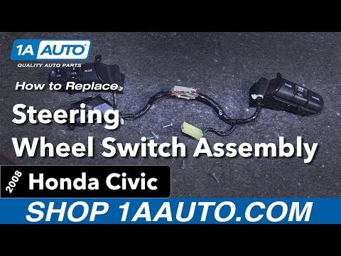 How to Replace Steering Wheel Switch Assembly 05-11 Honda Civic