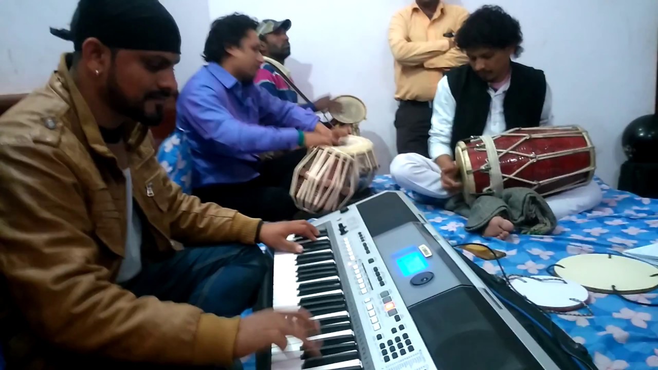 Amit Sagar  Back Stage rehearsal with Musicians Ghungru Baajige