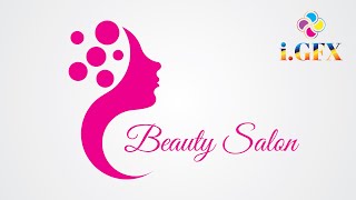 Beauty Salon Logo design | Feminine Logo | Adobe illustrator logo design screenshot 2