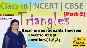 Triangles | Part-2| Class 10|Basic proportionality theorem,converse |Mathematics| NCERT / CBSE