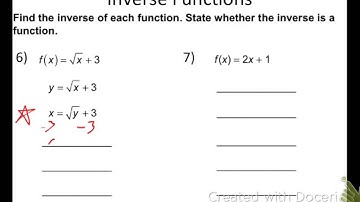 Section 9.5 (Functions and Their Inverses)