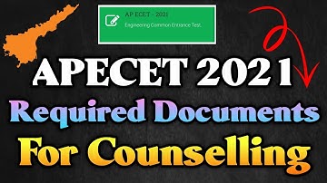 AP ECET 2021 COUNSELLING | Required Documents to apply for COUNSELLING | #apecet2021