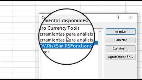 Los complementos en Ms-Excel