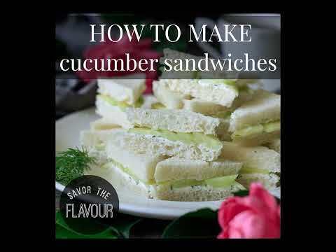 How to Make Easy Cucumber Sandwiches - YouTube