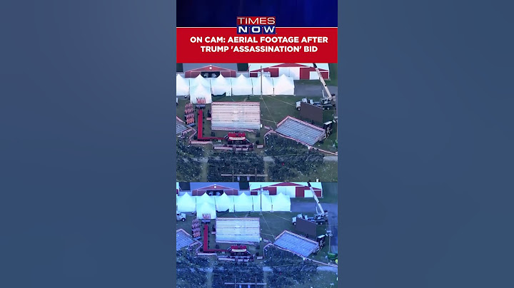 Aerial Footage Of Scene After Shooting At Trump Rally In Pennsylvania #shorts