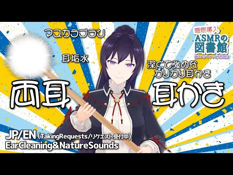 【ASMR】両耳同時に深くて強めなカリカリ耳かき、耳垢水耳かき、マスカラブラシで耳かき-みなさまからのリクエスト音-#388【EN/JP/睡眠導入】